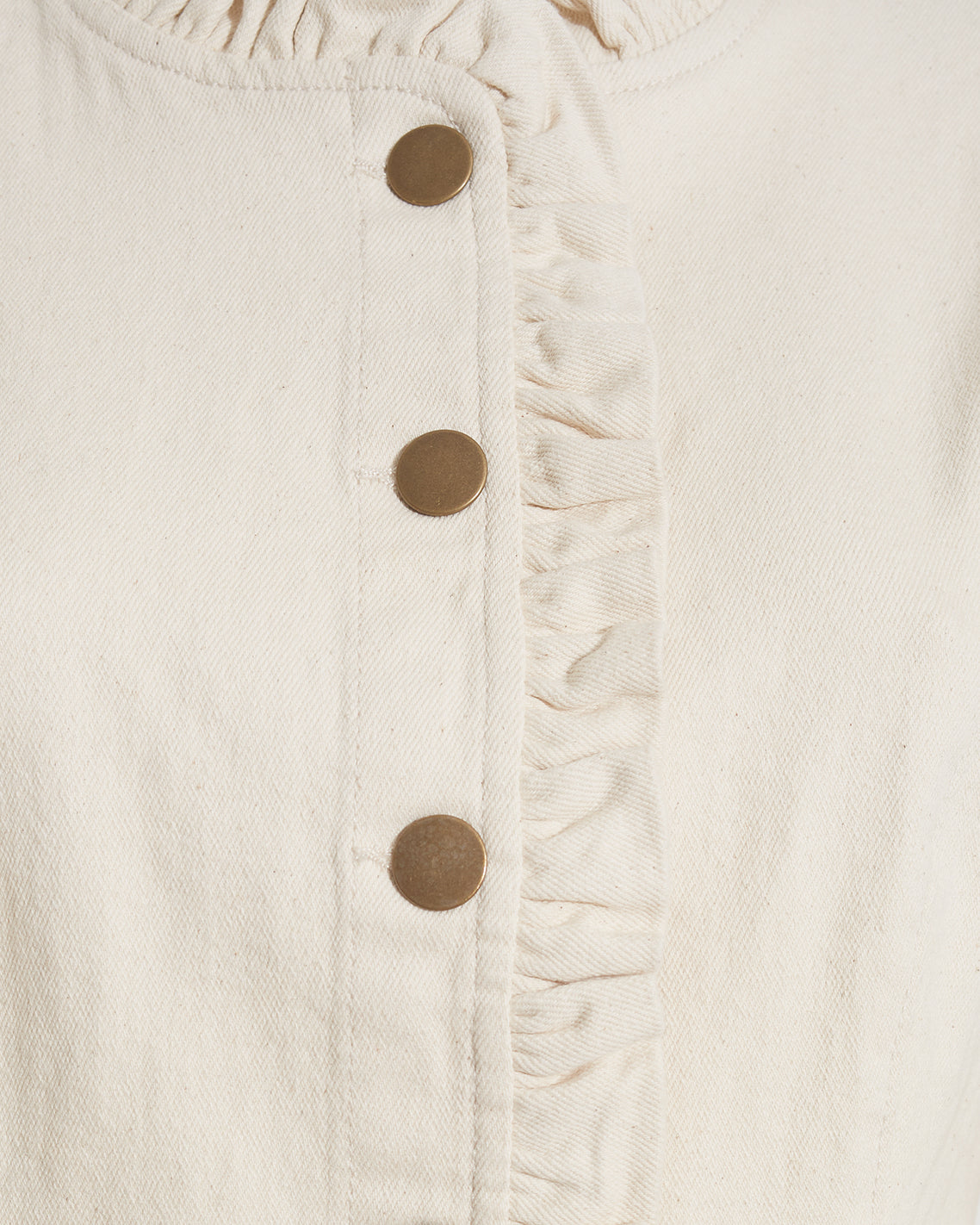 Ruffle Denim Jacket