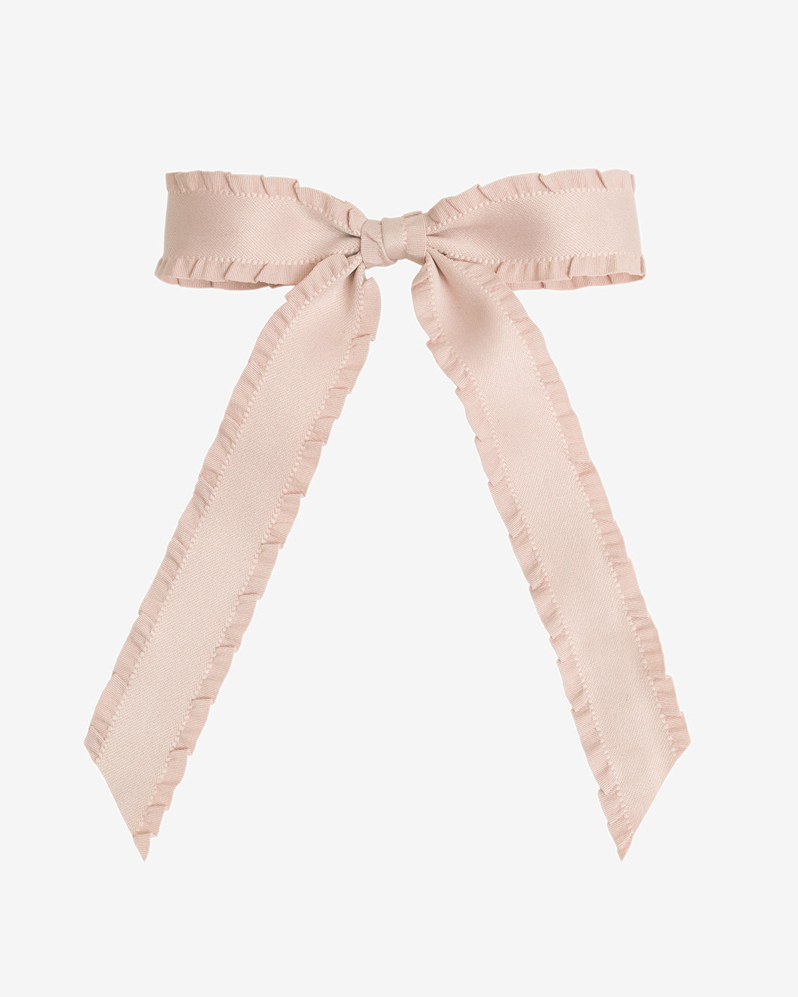 Ruffle Edge Ribbon Bow Clip