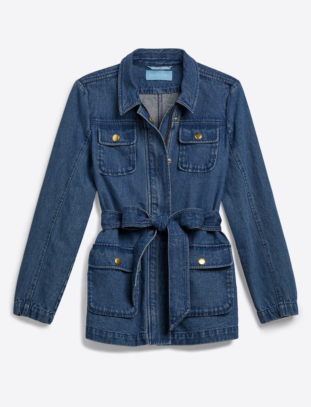 Field Jacket in Dark Wash Denim