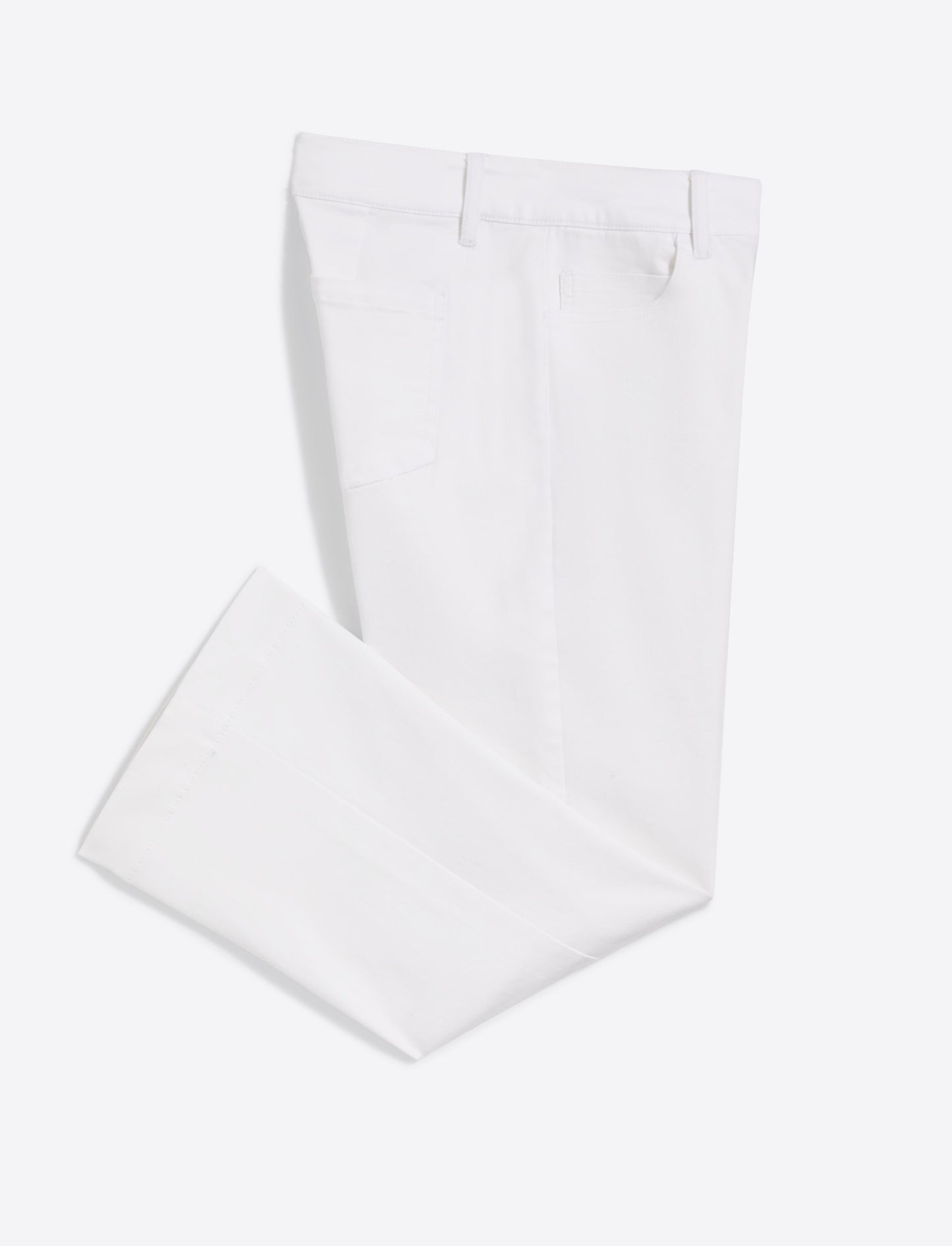 Wide Leg Jeans in White Denim