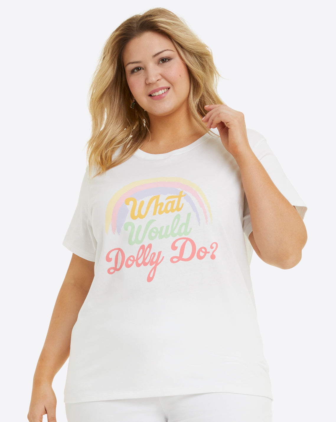 What Would Dolly Do Rainbow T-Shirt