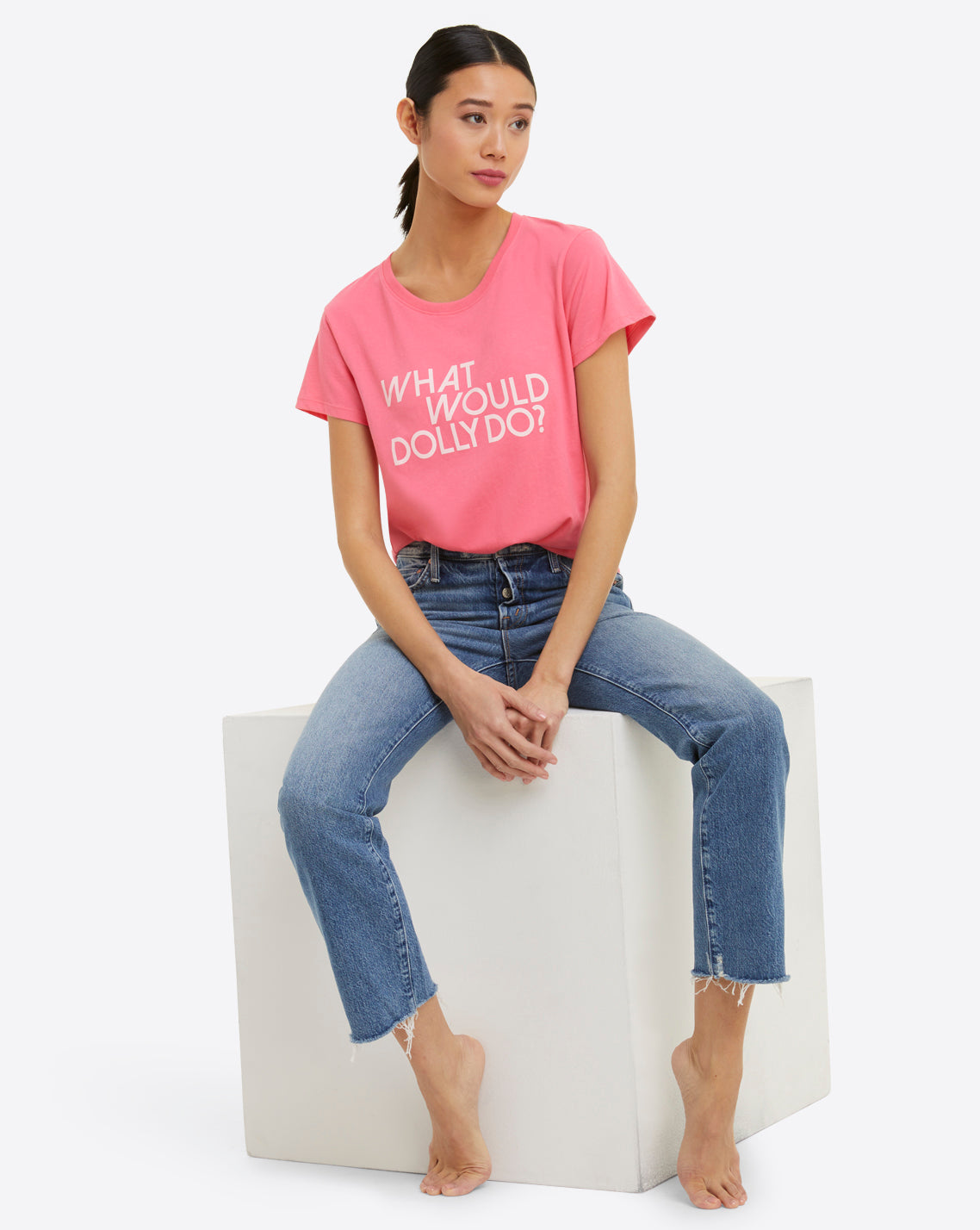 What Would Dolly Do Pink T-Shirt