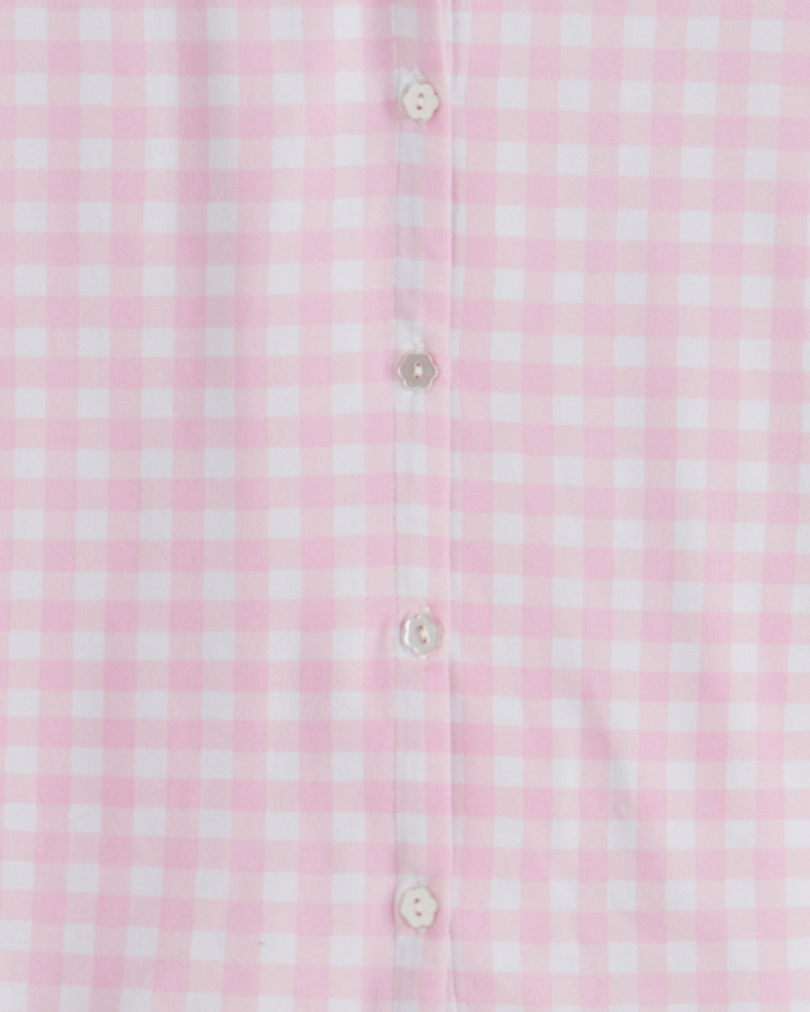 Scallop Sara Pajama Set in Pink Gingham