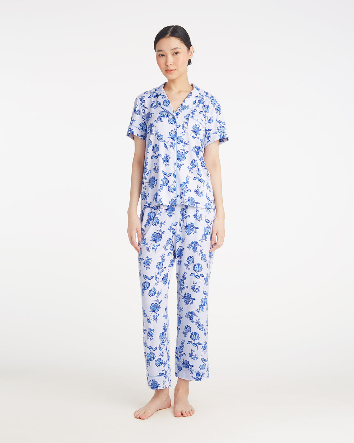 Linda Pajama Set in Magnolia Toile