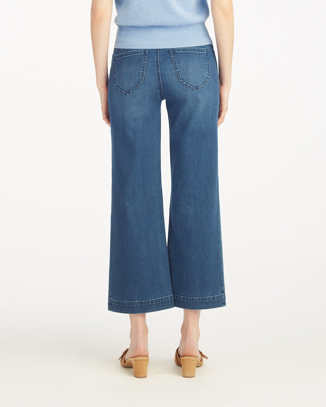 5-Pocket Wide Leg Crop