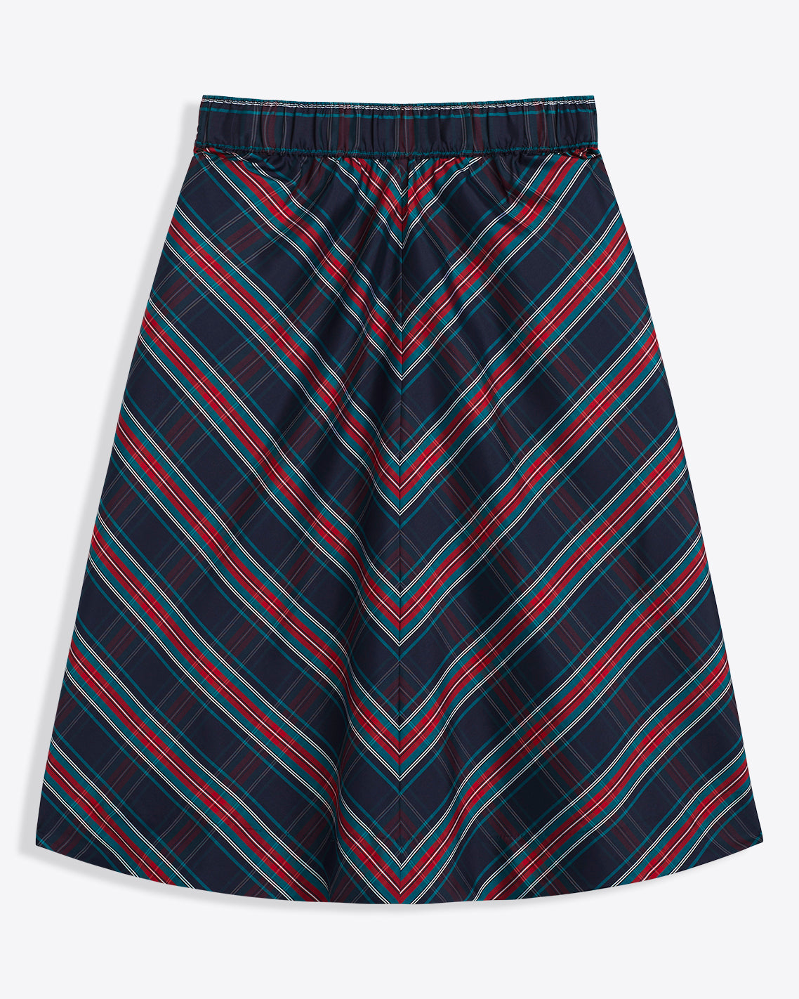 Taffeta Midi Skirt