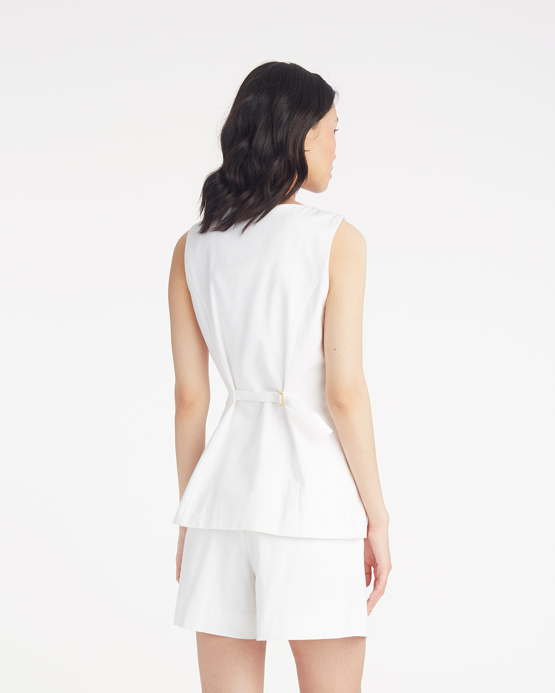 Tailored Top in Pique