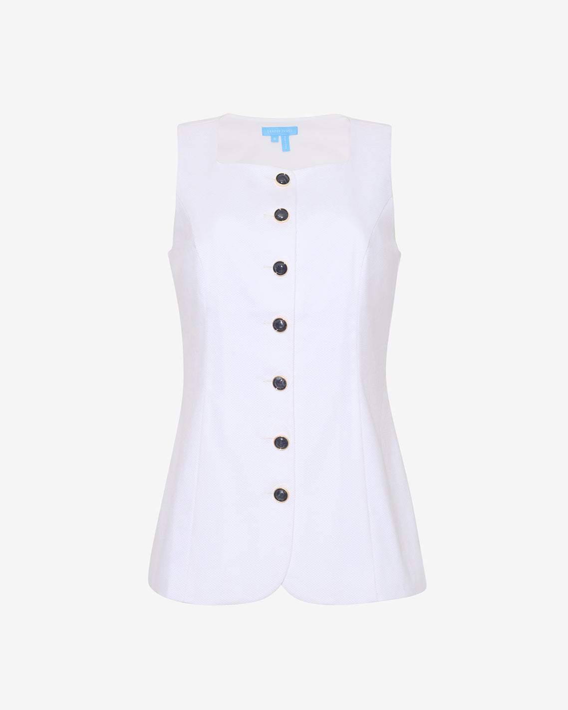 Tailored Top in Pique