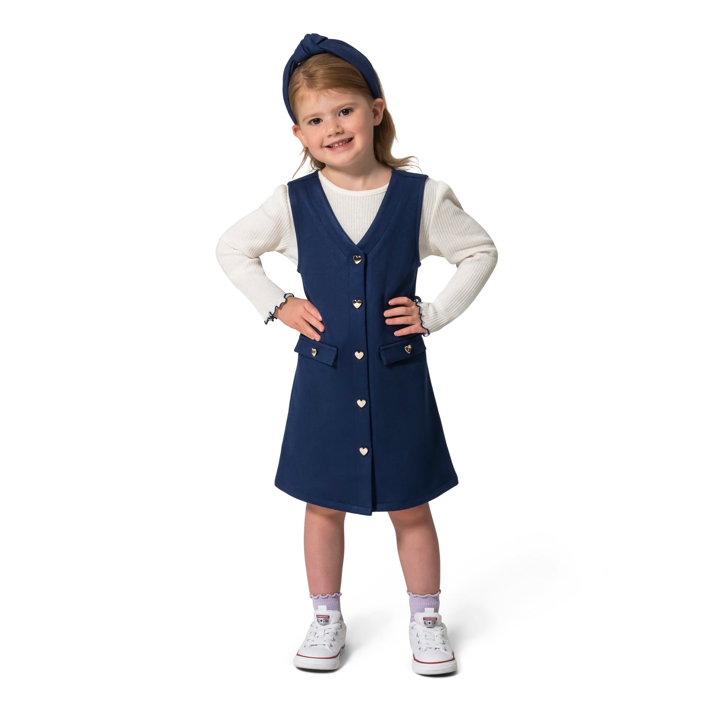 Girls' Top, Dress And Headband Set