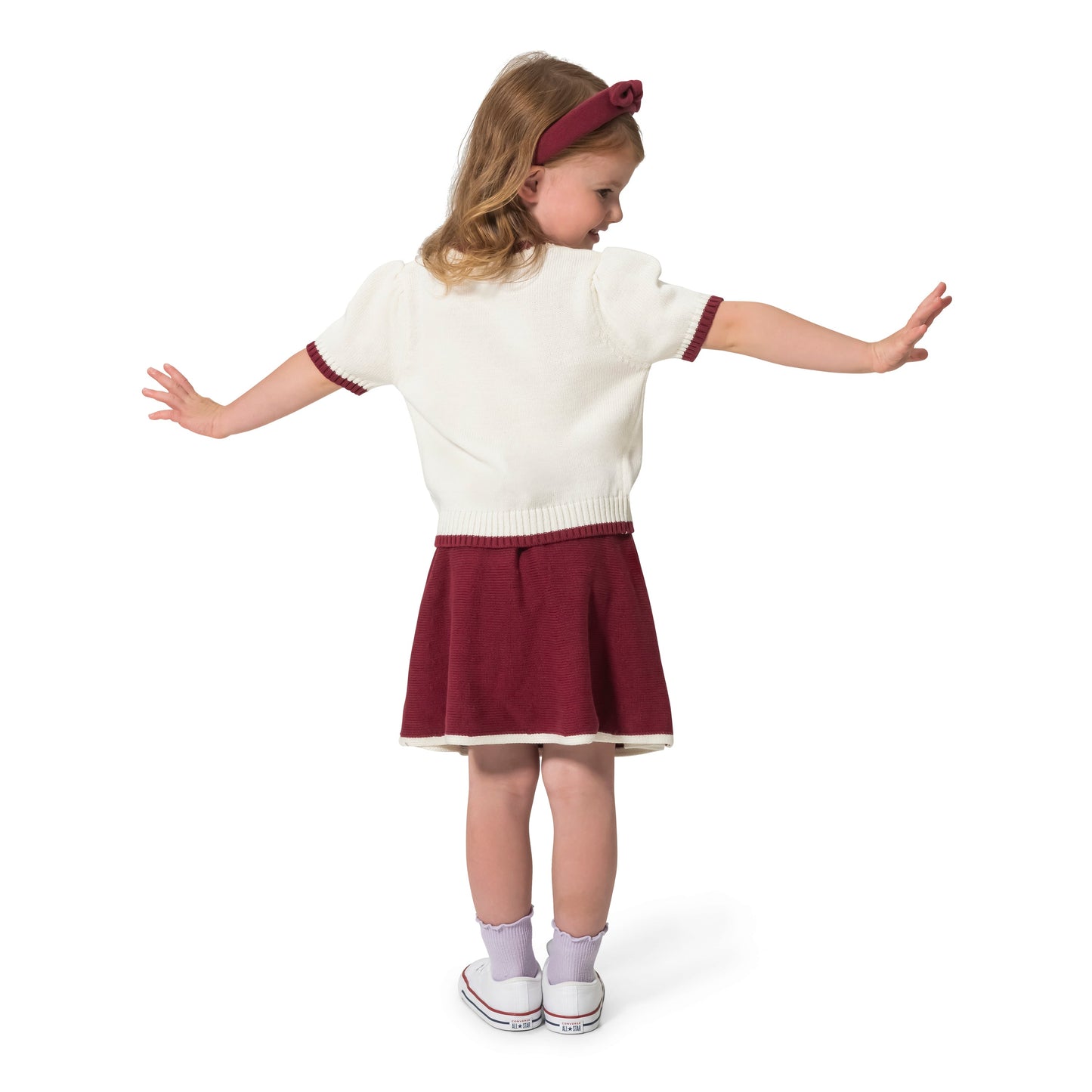 Girls' Top, Skirt And Headband Set