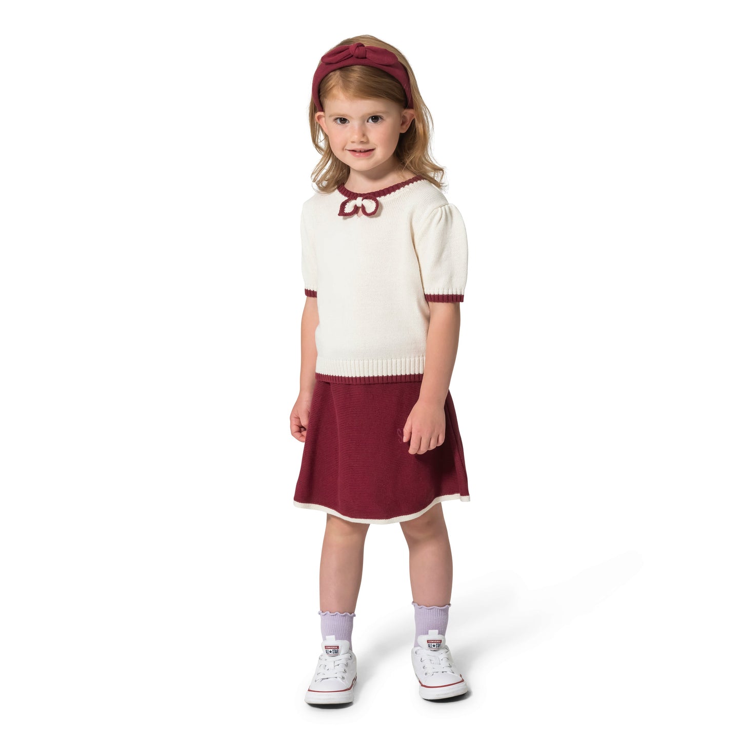 Girls' Top, Skirt And Headband Set