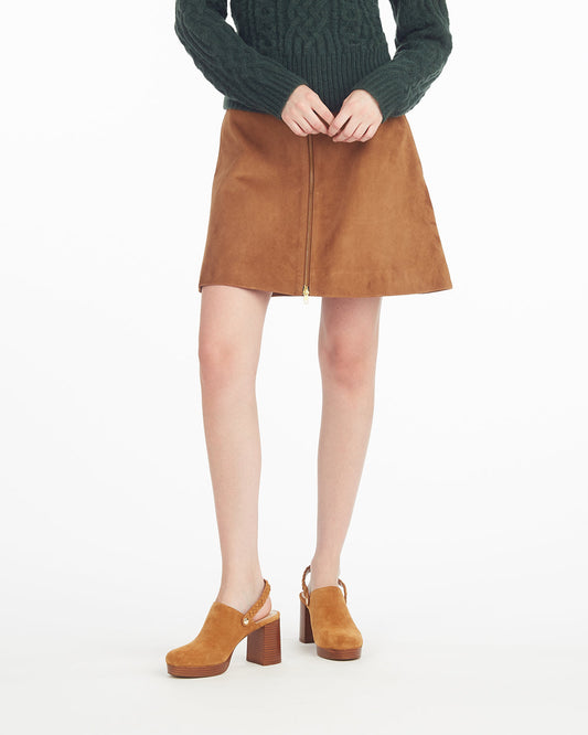 Suede Mini Skirt