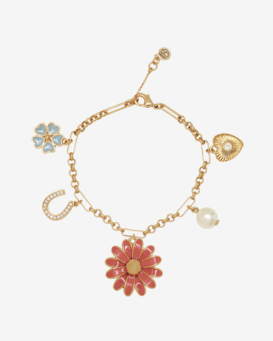 Flower Charm Bracelet