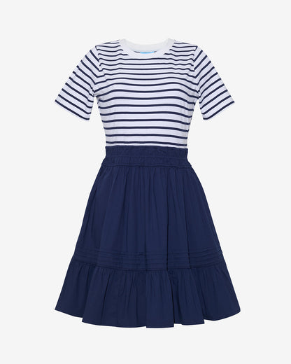 Wilson Mini Dress in Navy Stripe