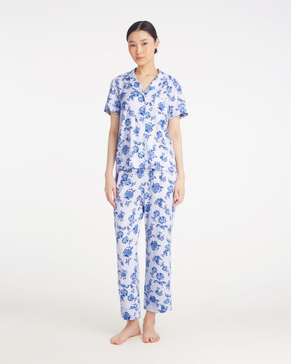 Linda Pajama Set in Magnolia Toile