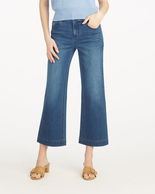 5-Pocket Wide Leg Crop